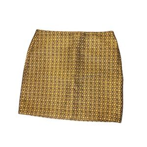 Elegant Gold Patterned Skirt